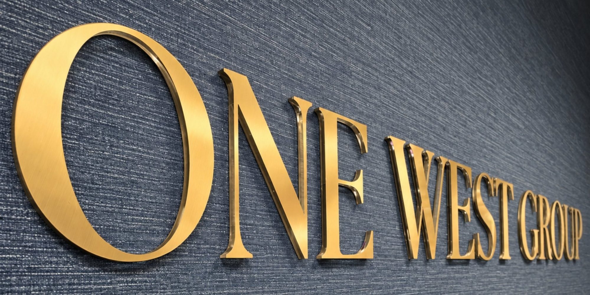 One West Group signage at the firm's headquarters